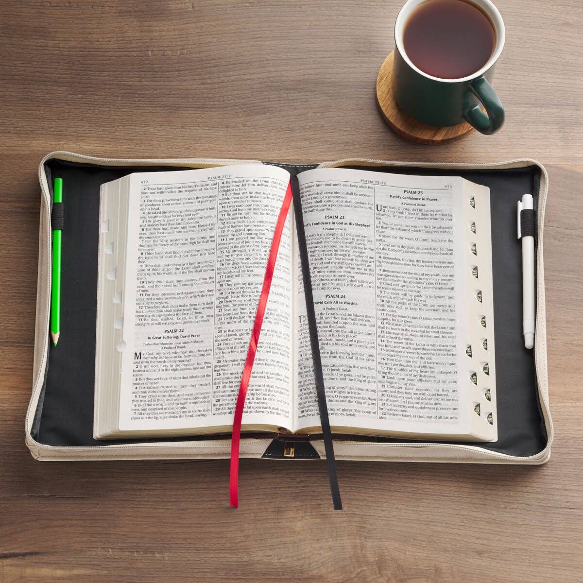 Bible Cover Fashion Cream Everything Beautiful Ecc 3:11 L