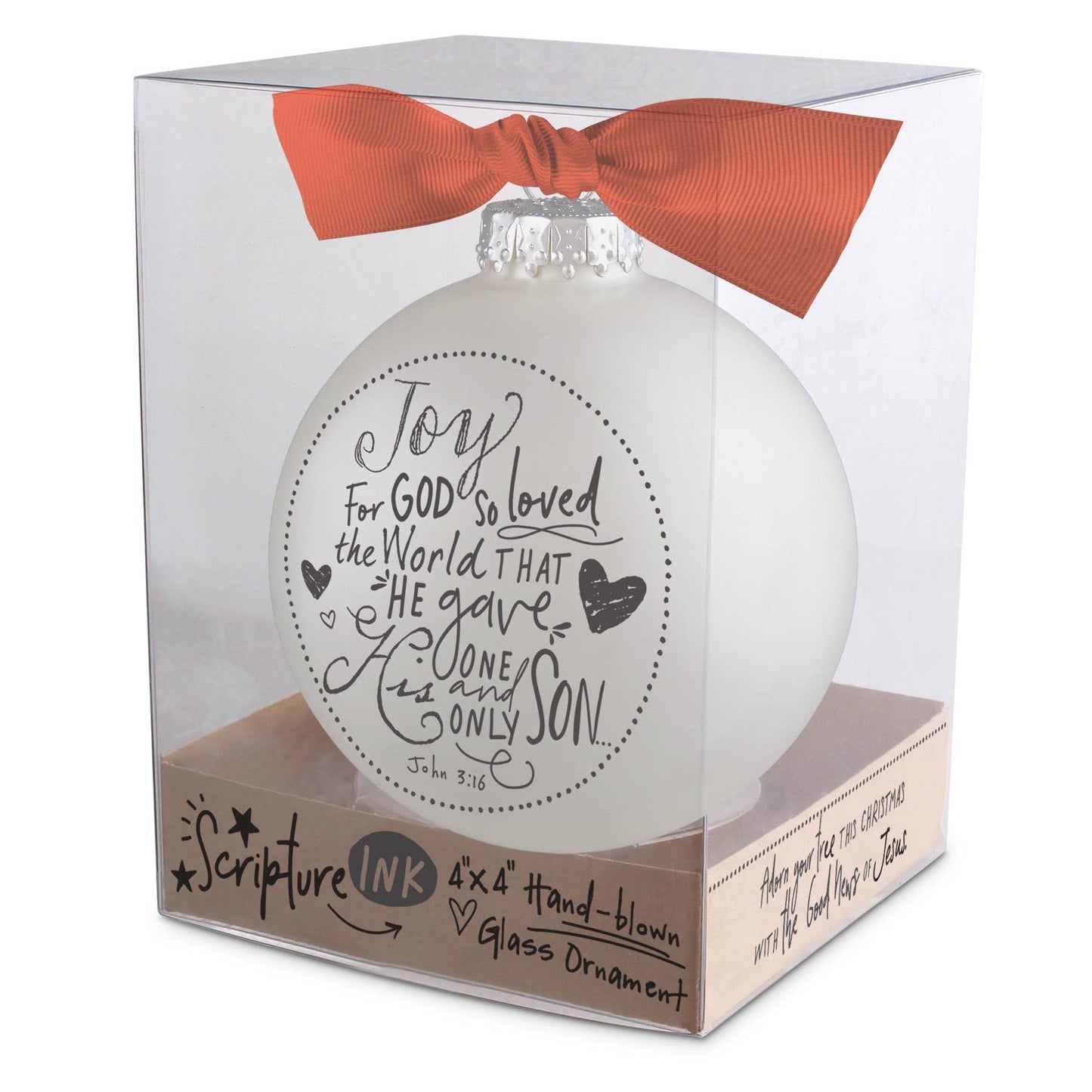 🎄LCP  Ornament Bauble Joy Ribbon Hang