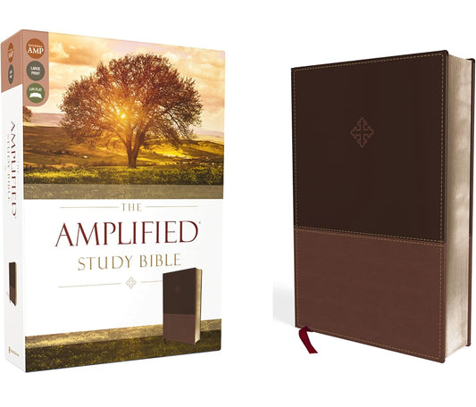 The Amplified Study Bible, Leathersoft, Brown [Large Print]