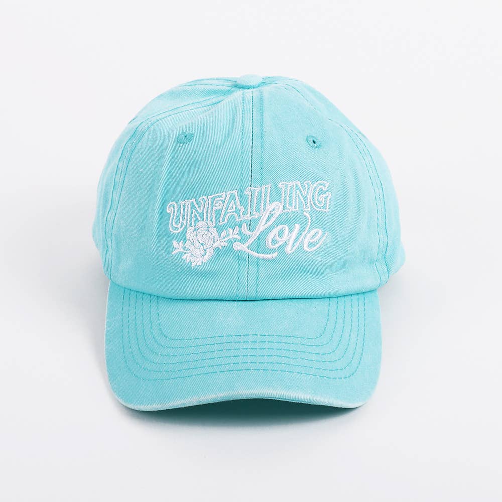 Hat - Teal - "Unfailing Love"