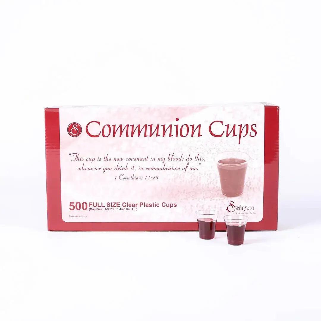Communion Cups - Clear Full Size - 1 3/8In - 500 Count