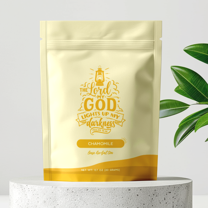 Bible Verse Egyptian Chamomile Tea, Relaxing, Psalm 18:28