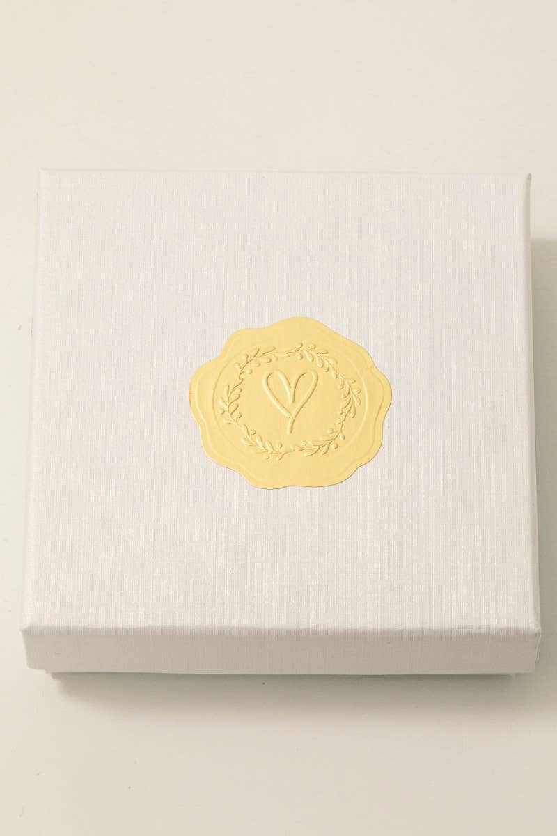 Gold Dipped Cluster And Heart Stud Earrings Set