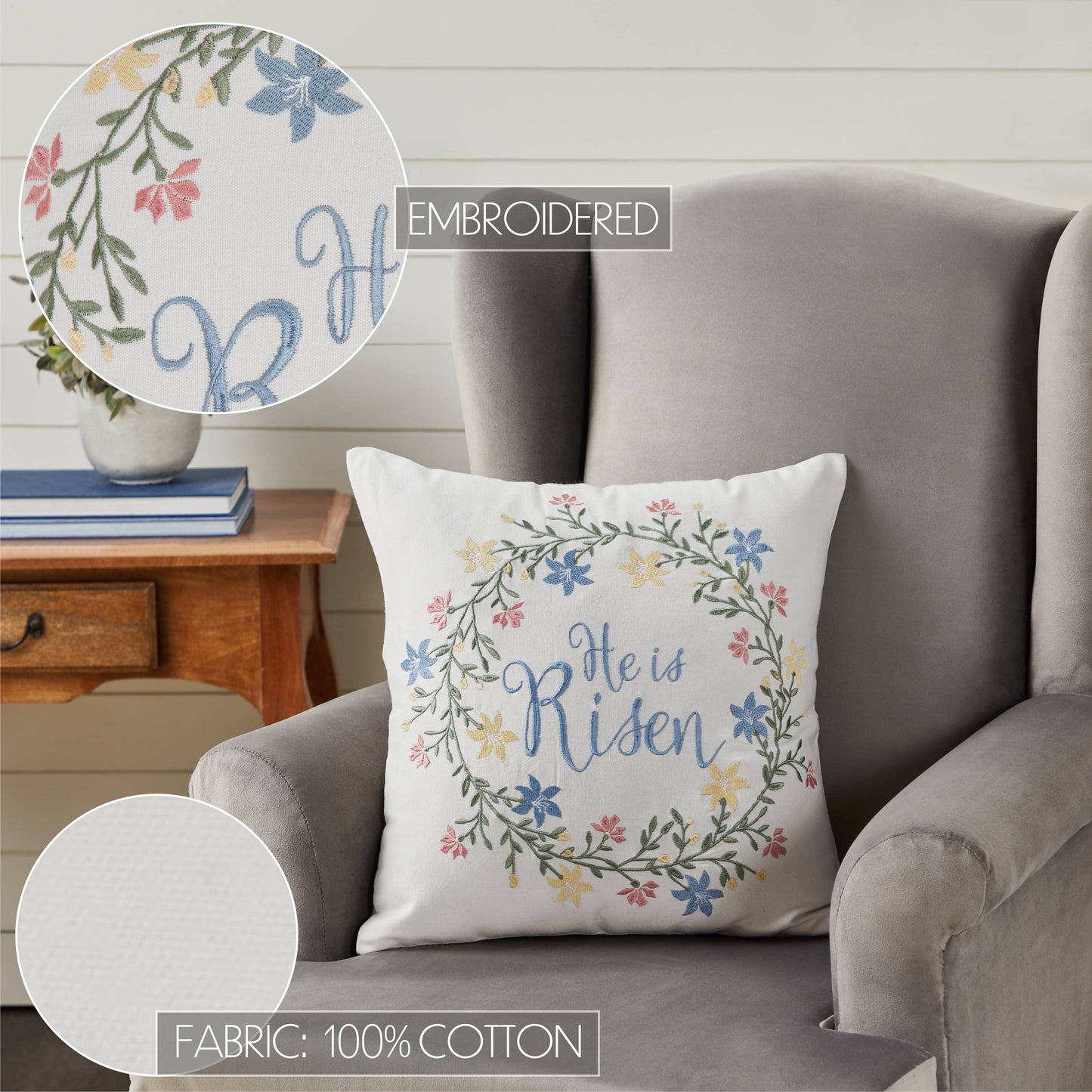 He is Risen Pillow 18x18