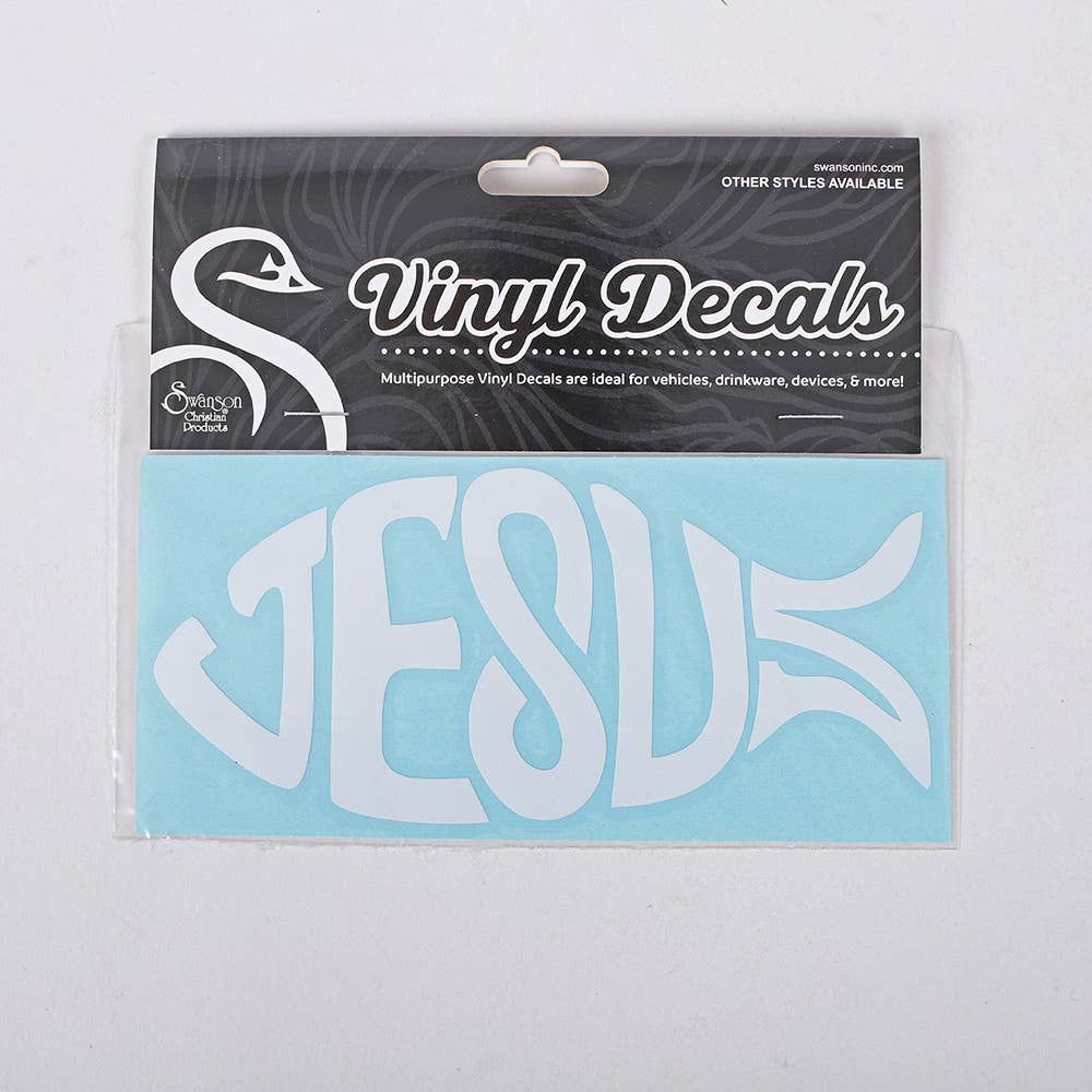 Auto Vinyl Decal - Jesus Fish 6 X 6