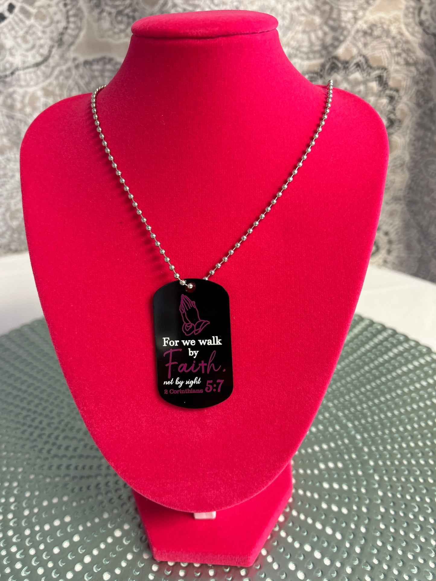 Dog Tag Necklaces with Scriptures