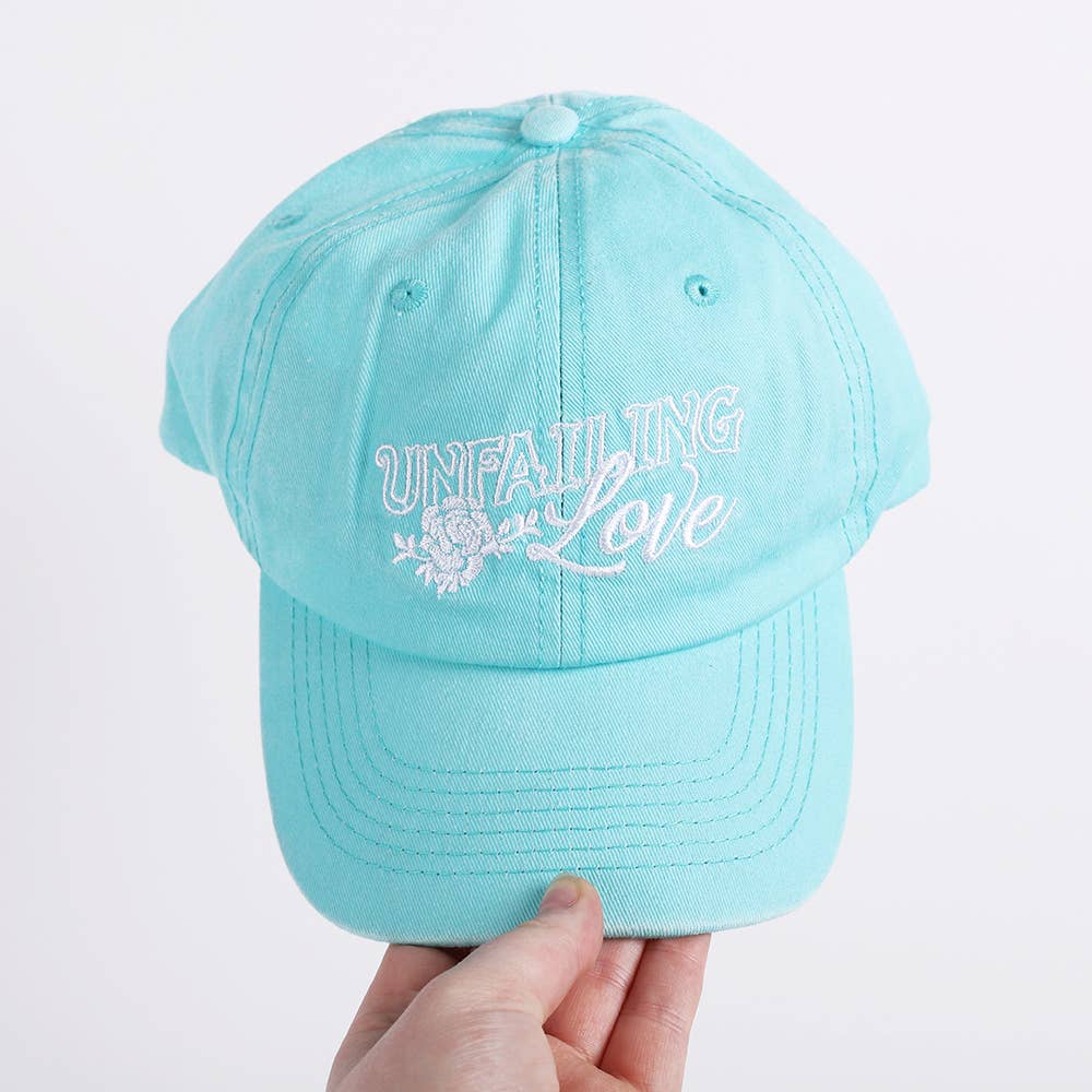 Hat - Teal - "Unfailing Love"