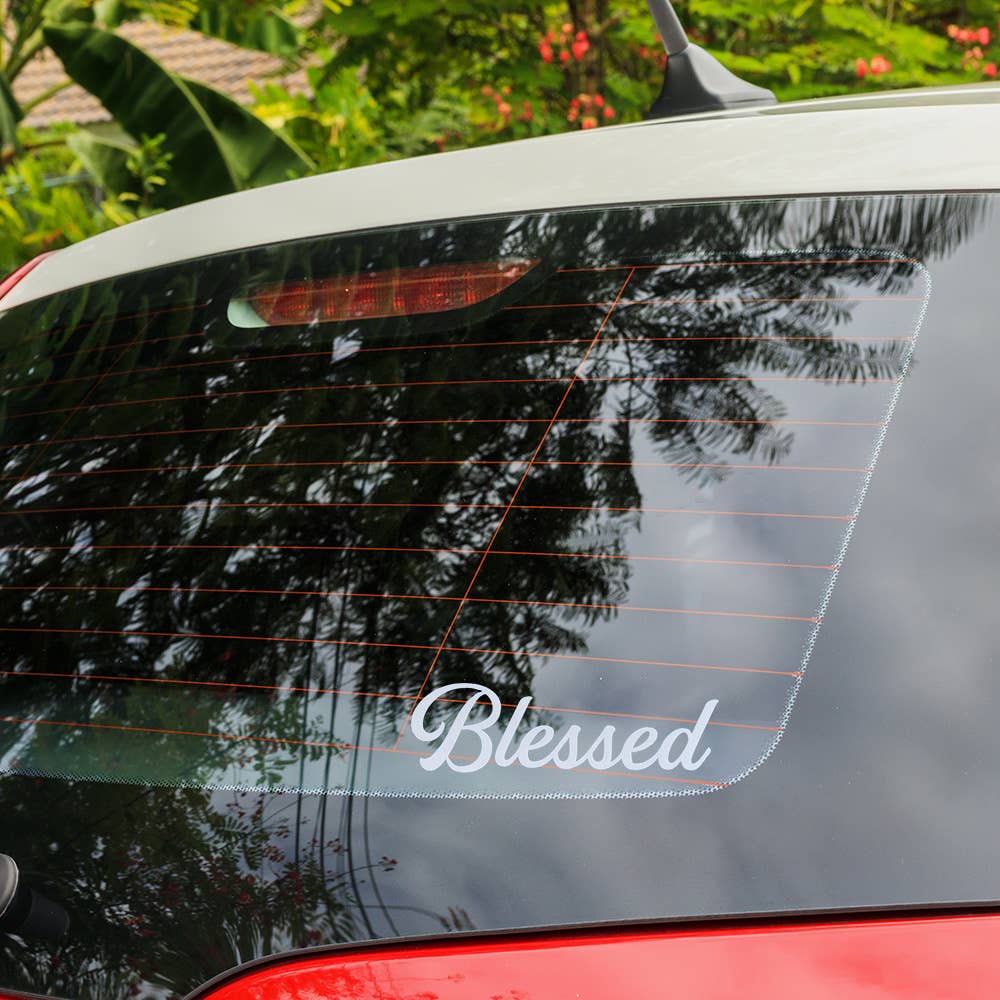 Auto Vinyl Decal - Blessed