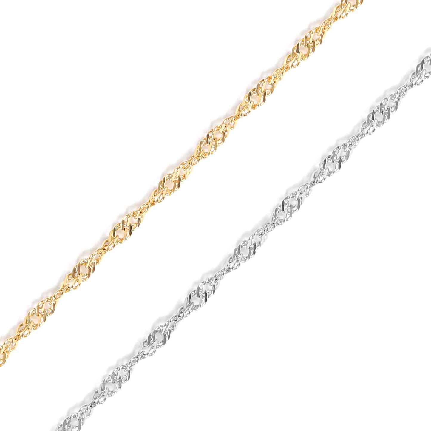 Stainless Steel Singapore Chain By The Foot