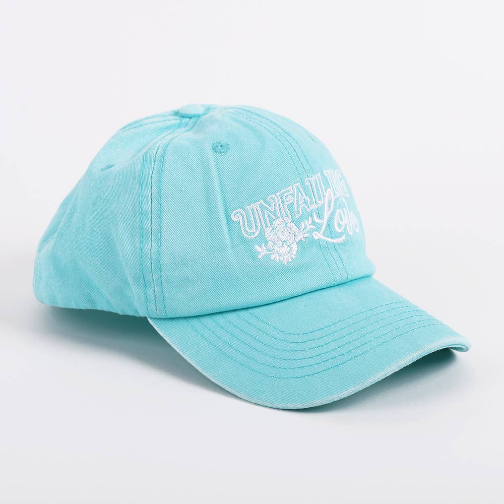 Hat - Teal - "Unfailing Love"