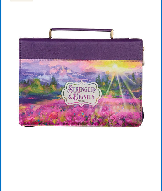 Strength And Dignity Bible Cover, Medium