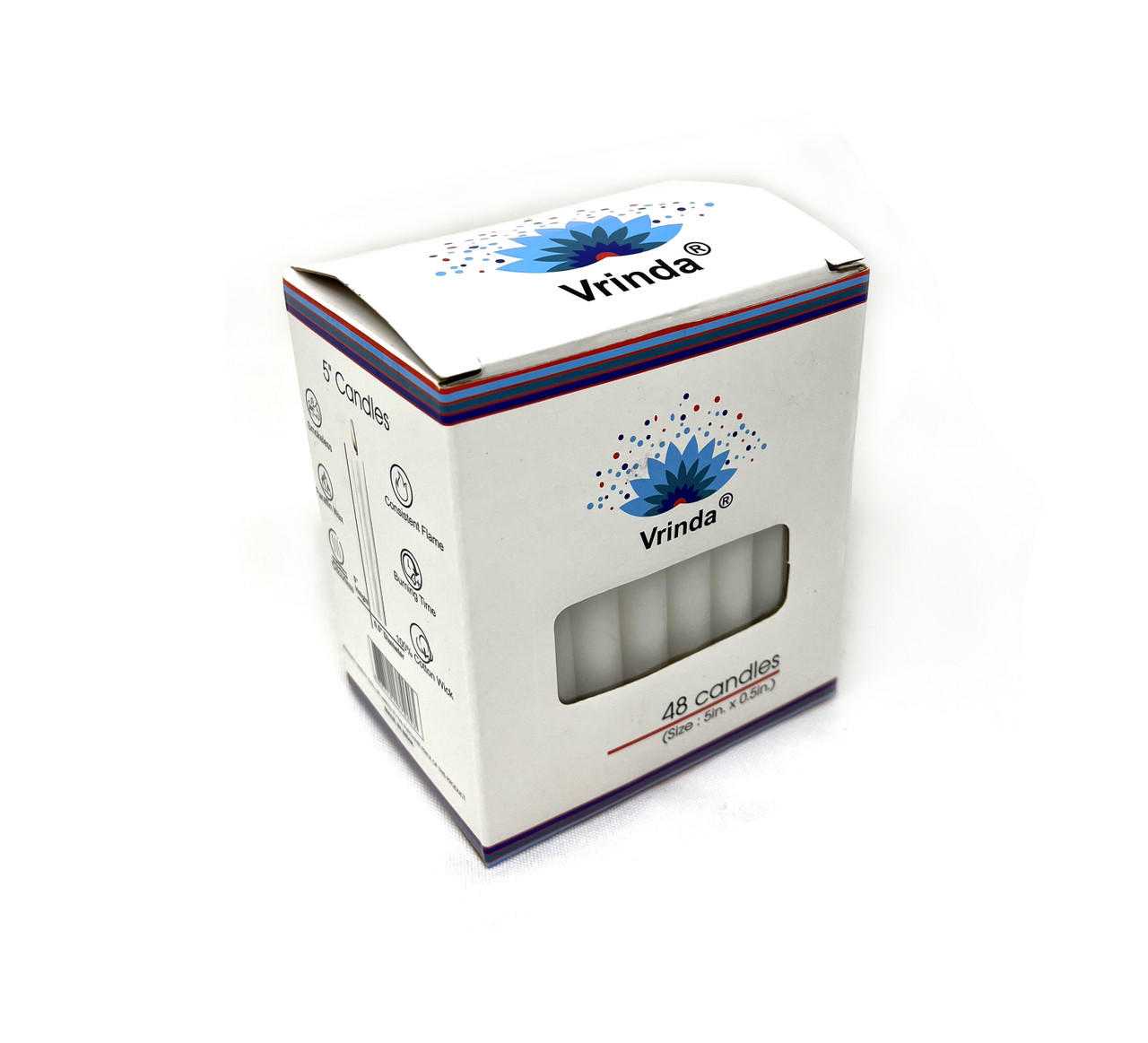 Church Candle 5" White (Pack of 48)