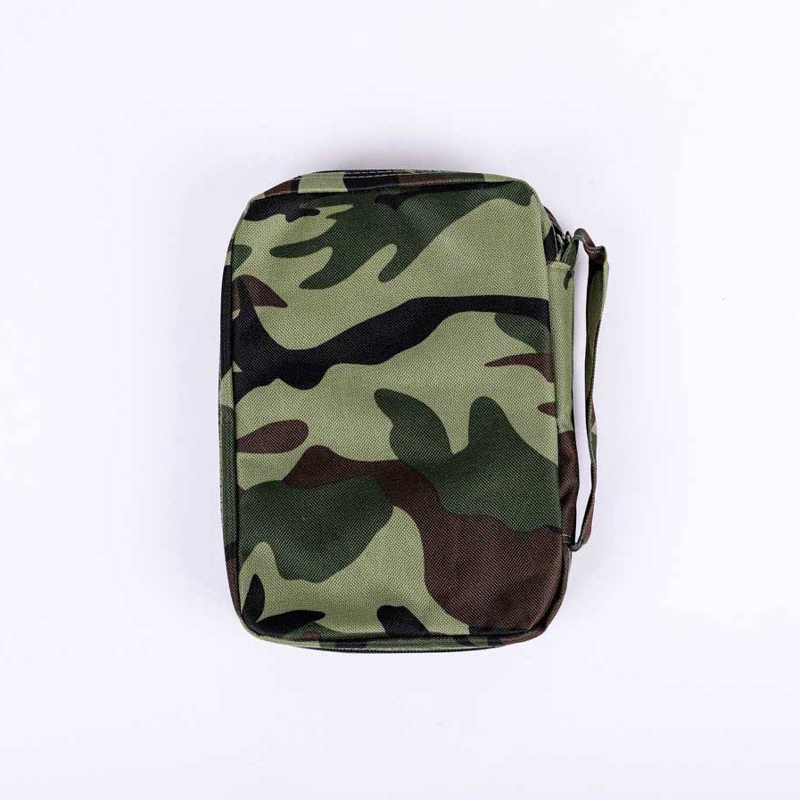 Bible Cover Canvas Army Of God Green Camo - Large