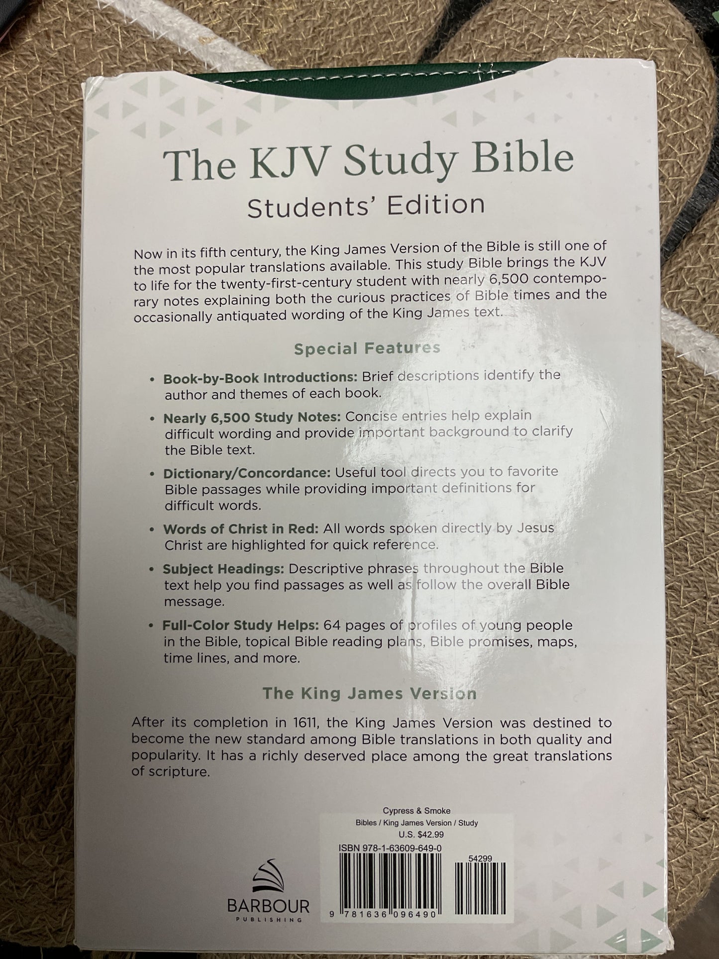 The KJV Study Bible, Students’ Edition