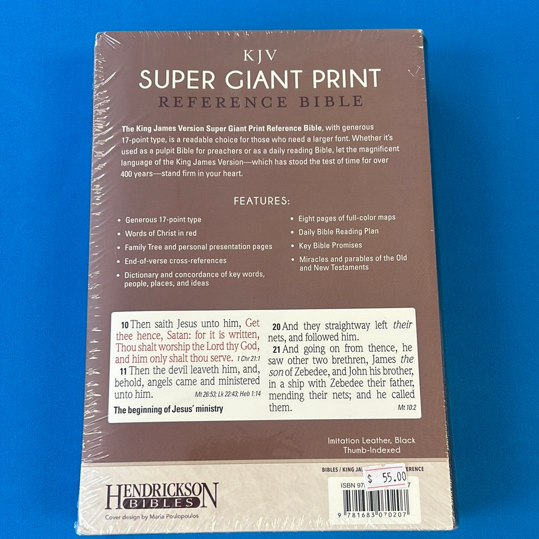 KJV Super Giant Print Reference Bible