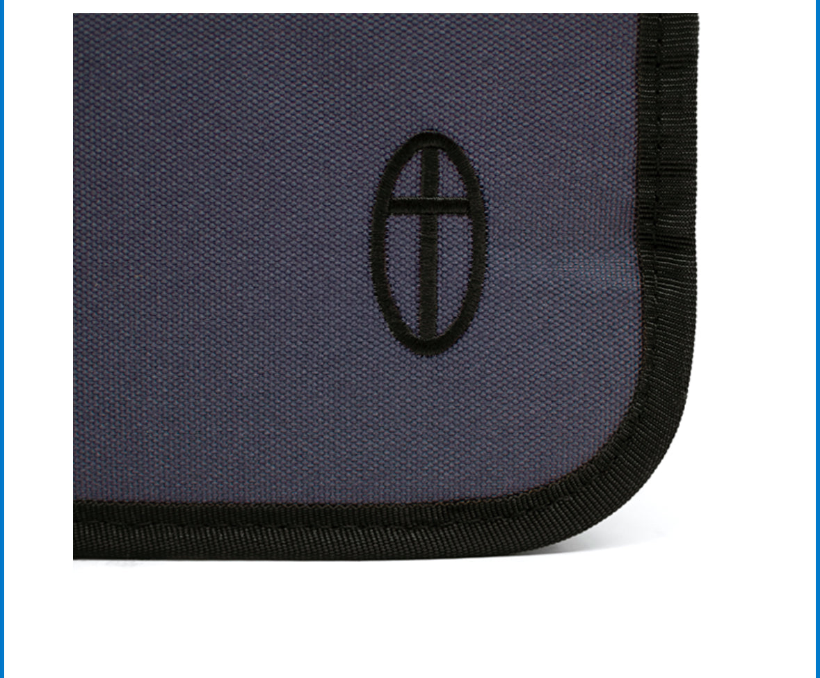 Wordkeeper ® Economy Canvas Bible Cover, Blue XLarge