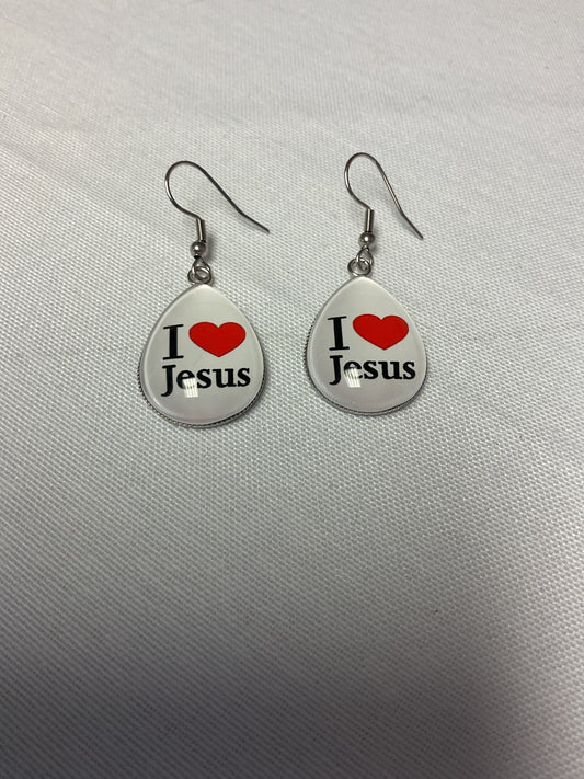 I ❤️ Jesus Earrings