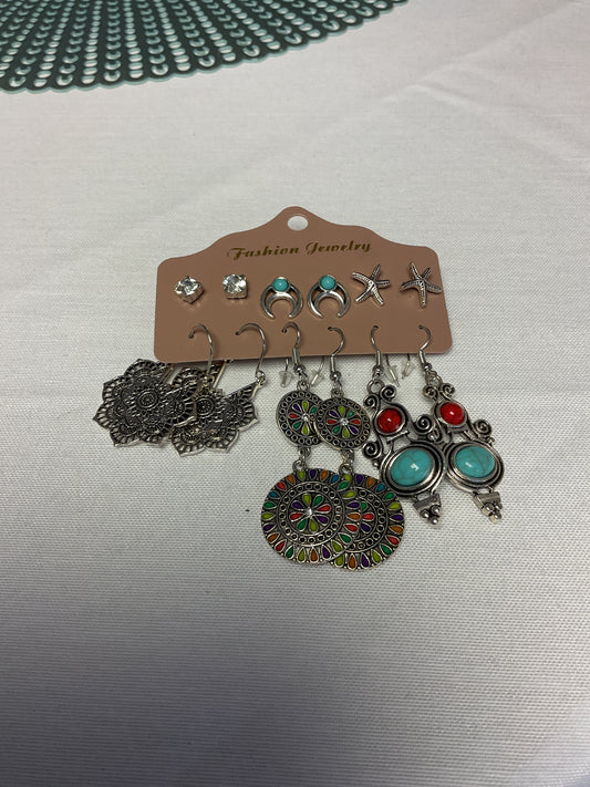 Silver and Turquoise Earrings