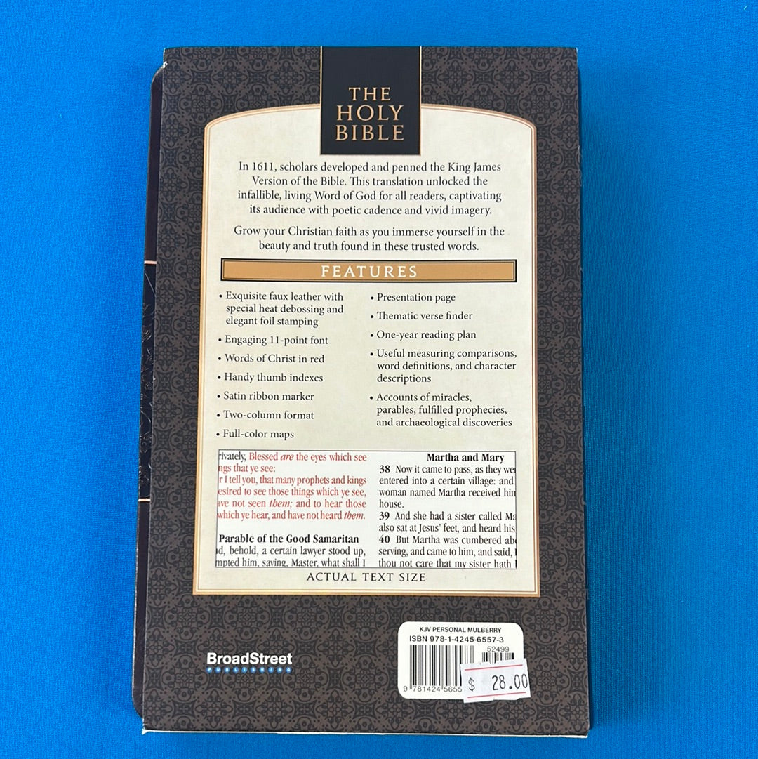 KJV The Holy Bible Deluxe Gift Edition