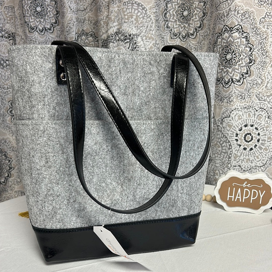 Jeremiah 29:11 Two Toned Gray Tote Bag