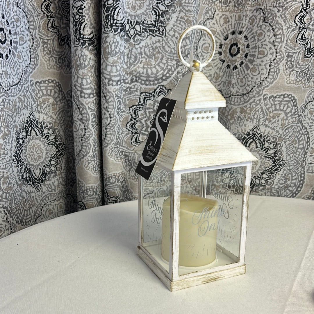 White 10" Lantern