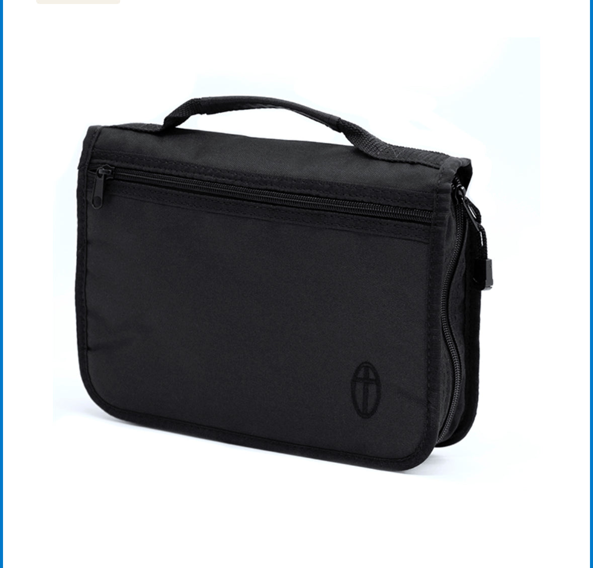 Wordkeeper ® Economy Canvas Bible Cover, Black, Extra Large