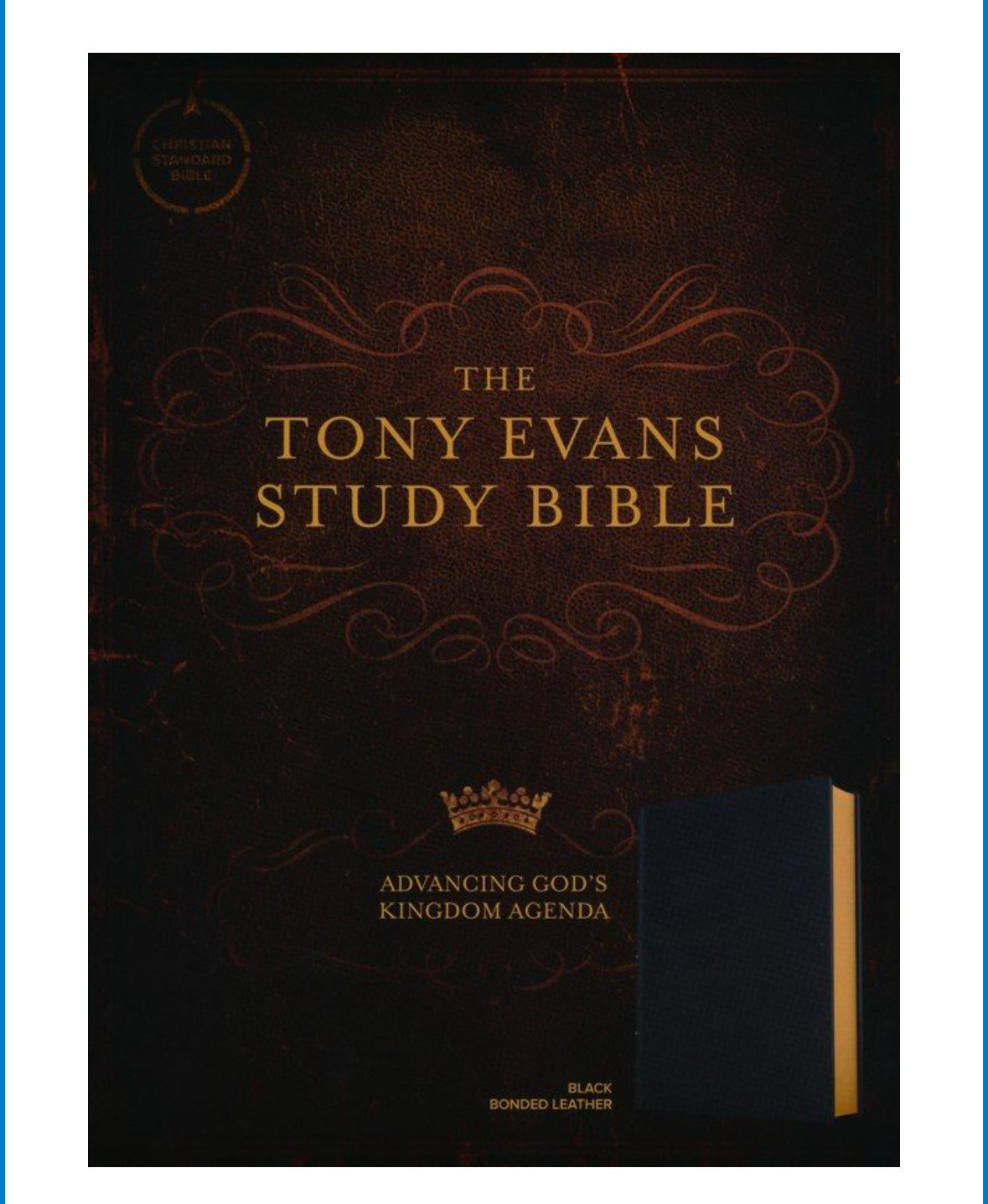 CSB Tony Evans Study Bible, Black Bonded Leather