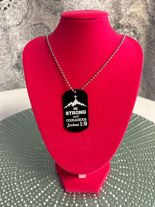 Dog Tag Necklaces with Scriptures