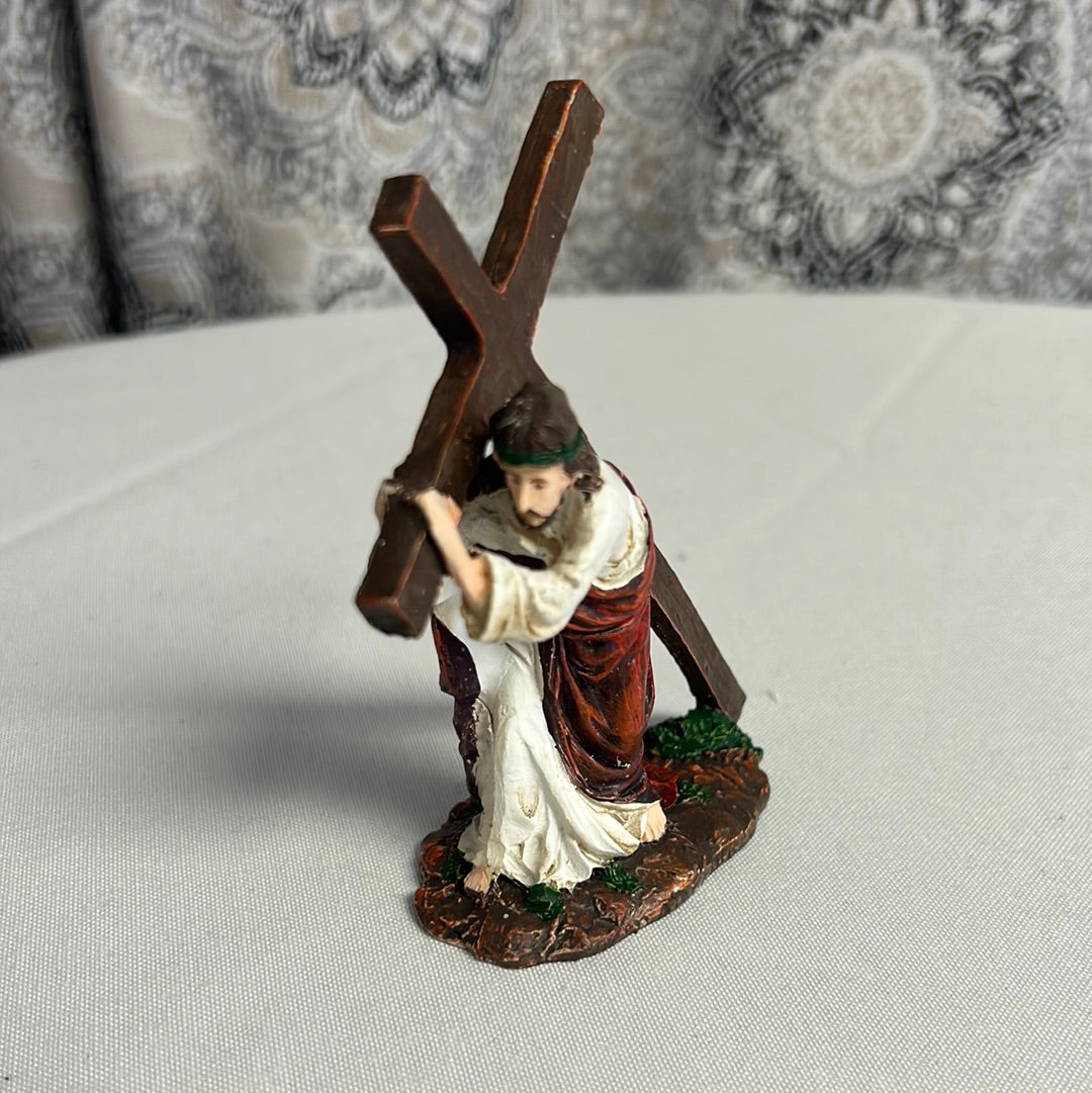 Jesus packing Cross