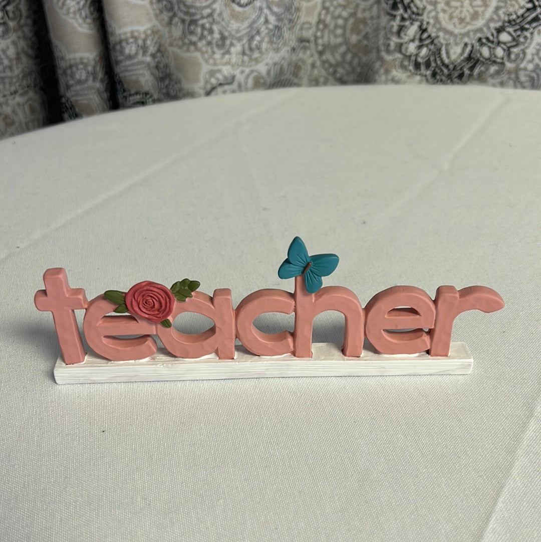 Teacher plaque