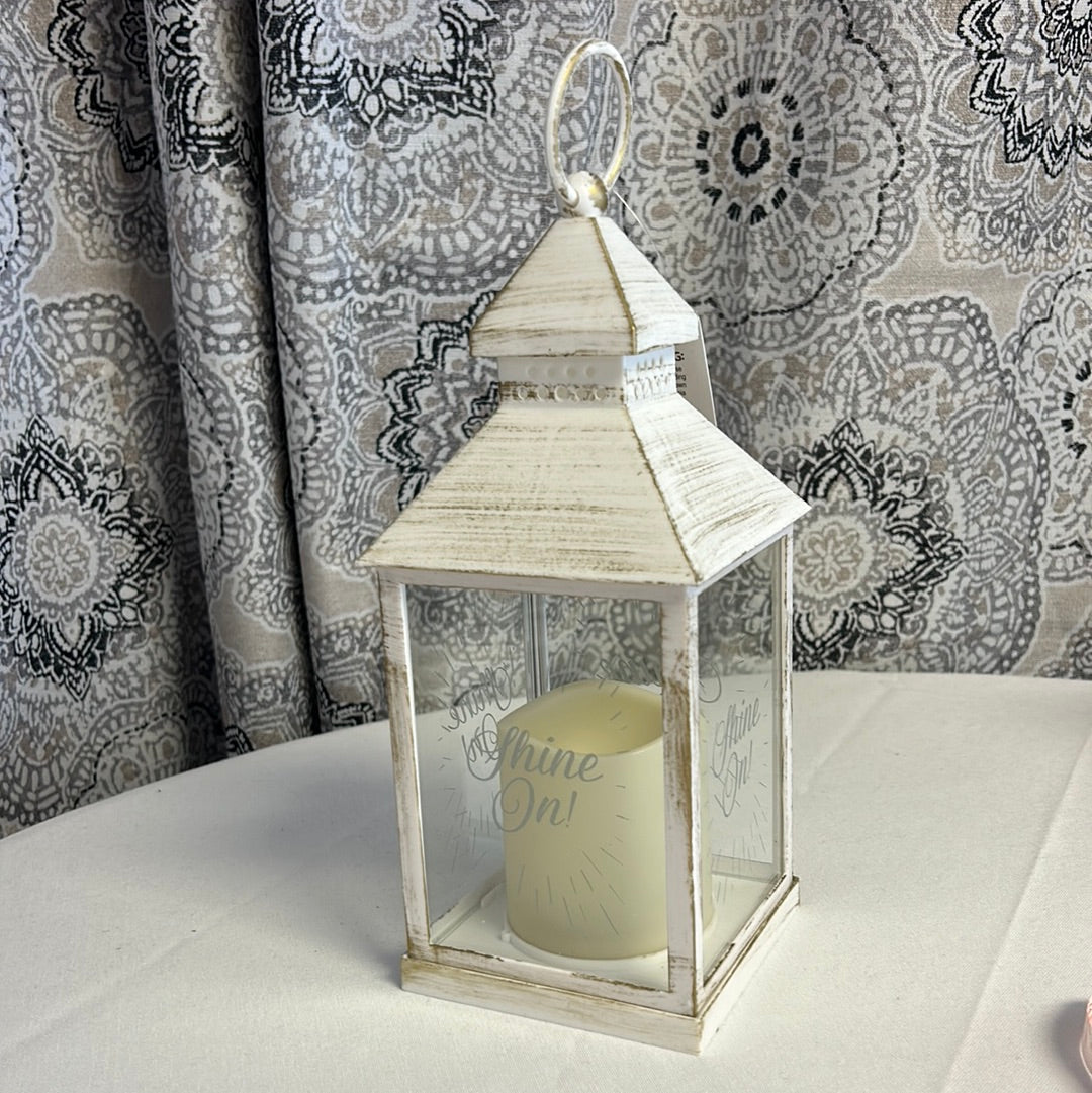 White 10" Lantern