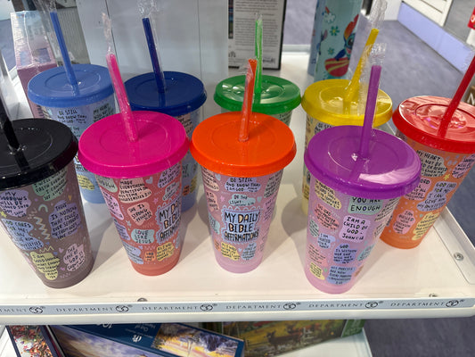 Bible affirmation cups