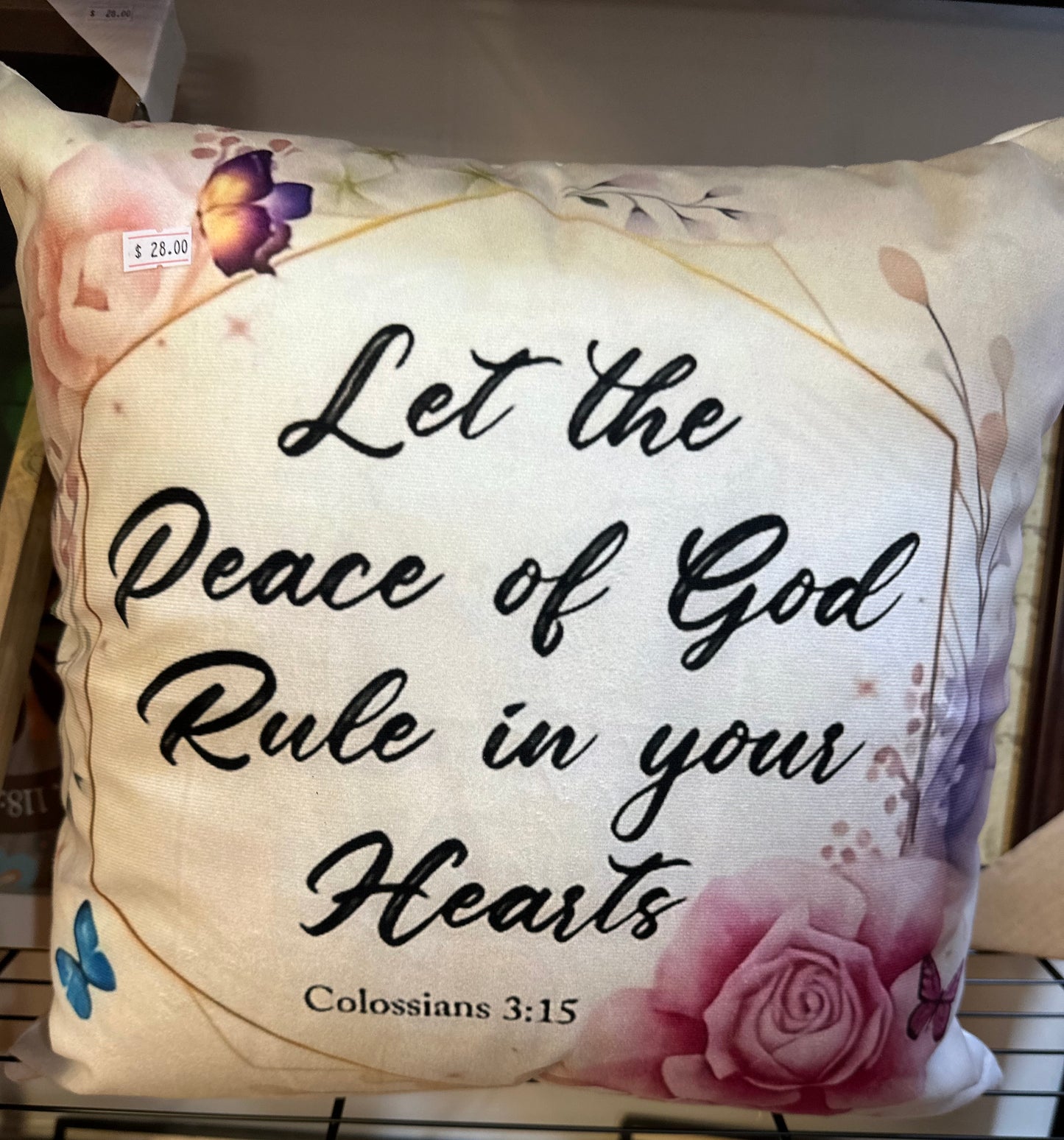 Let The Peace Of God Rule In Your Hearts Pillow