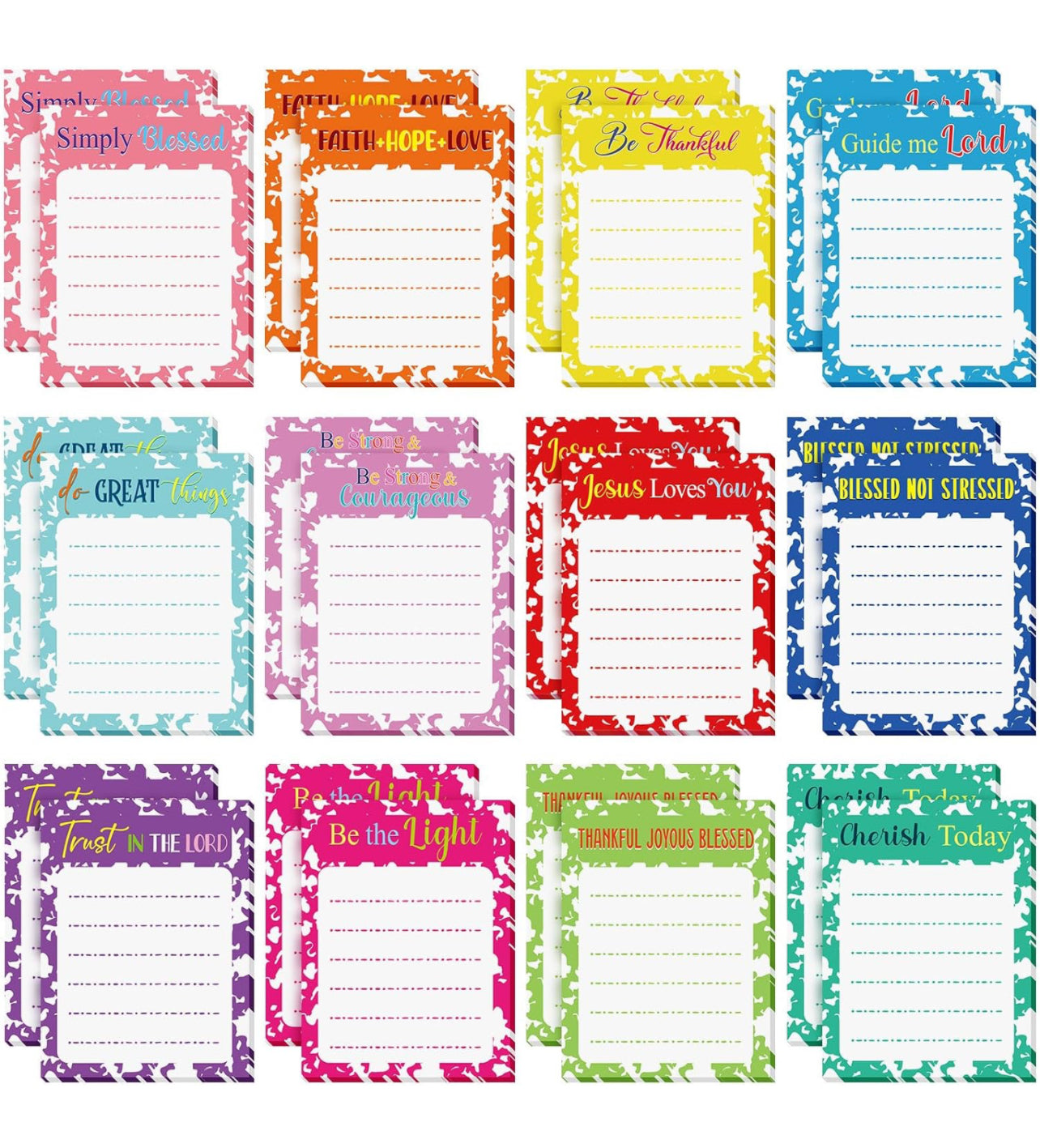 Christian Memo Sticky Note Pads