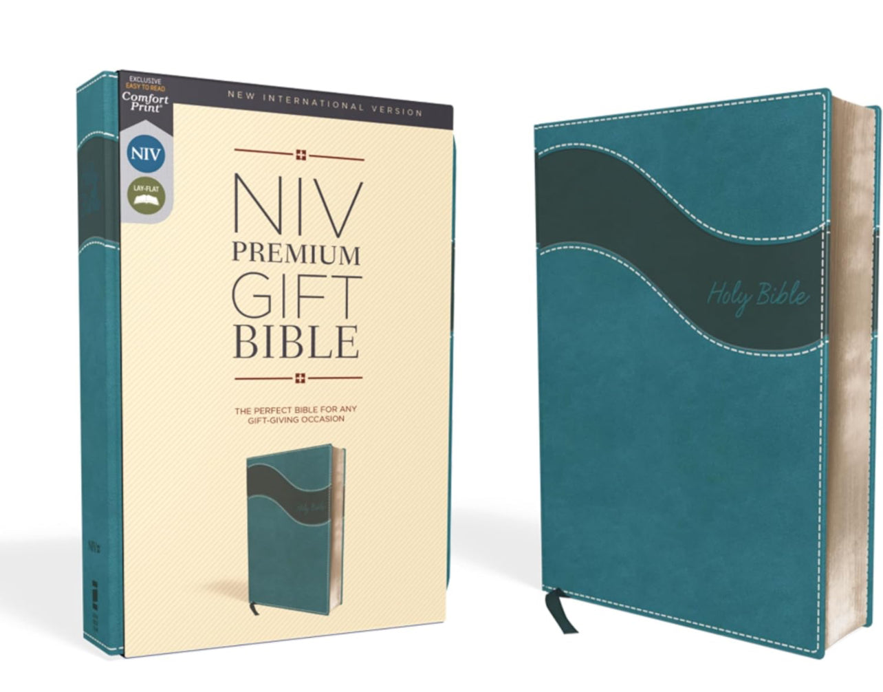 NIV, Premium Gift Bible, Leathersoft, Teal, Red Letter, Thumb Indexed, Comfort Print: The Perfect Bible for Any Gift-Giving Occasion