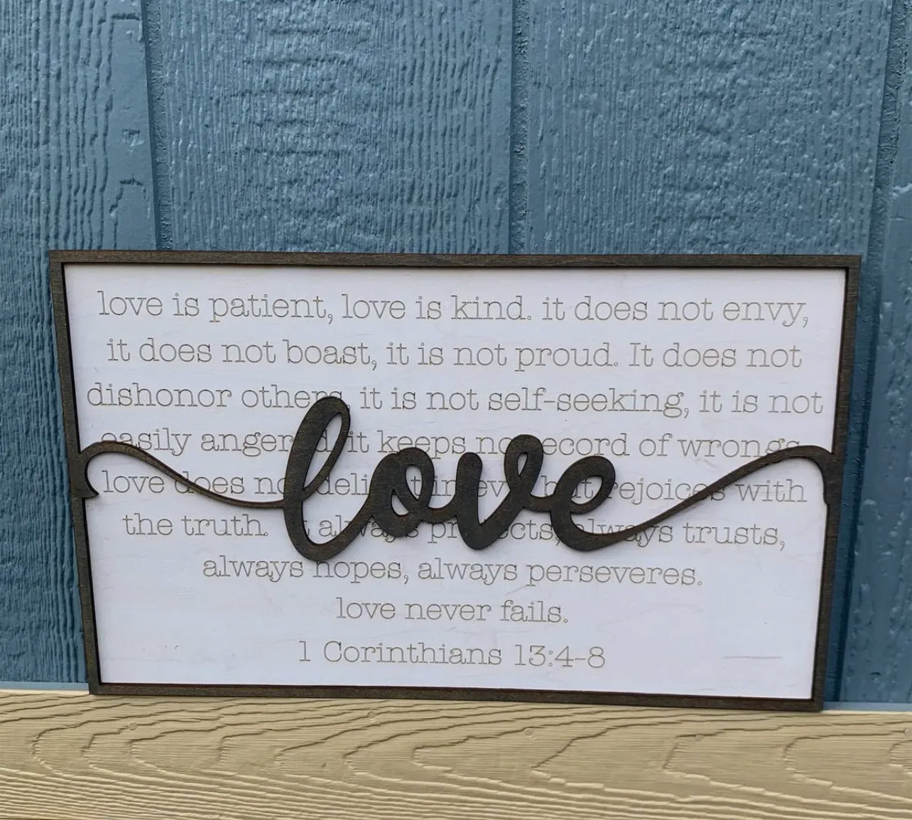 Love 1 Corinthians Sign