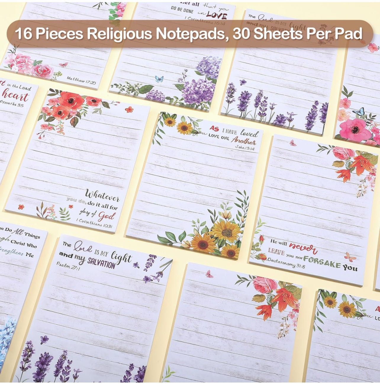 Religious Notepads, Sticky Notes