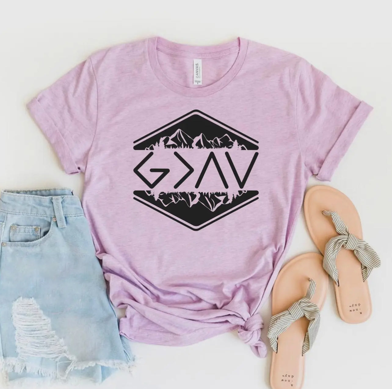 God Is Greater Tshirt - Bella Canvas