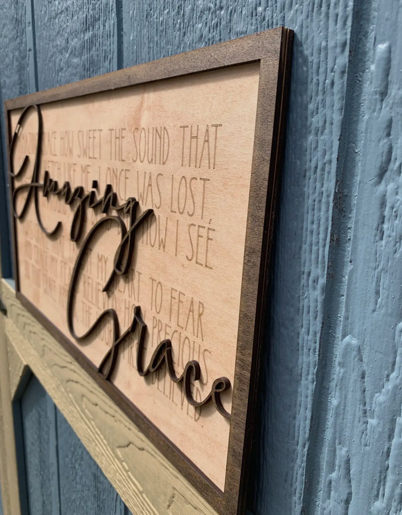 Amazing Grace Wood Sign