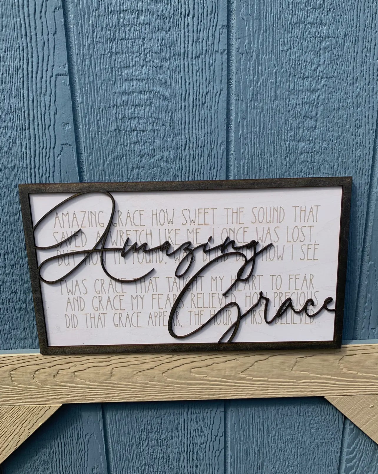 Amazing Grace Wood Sign