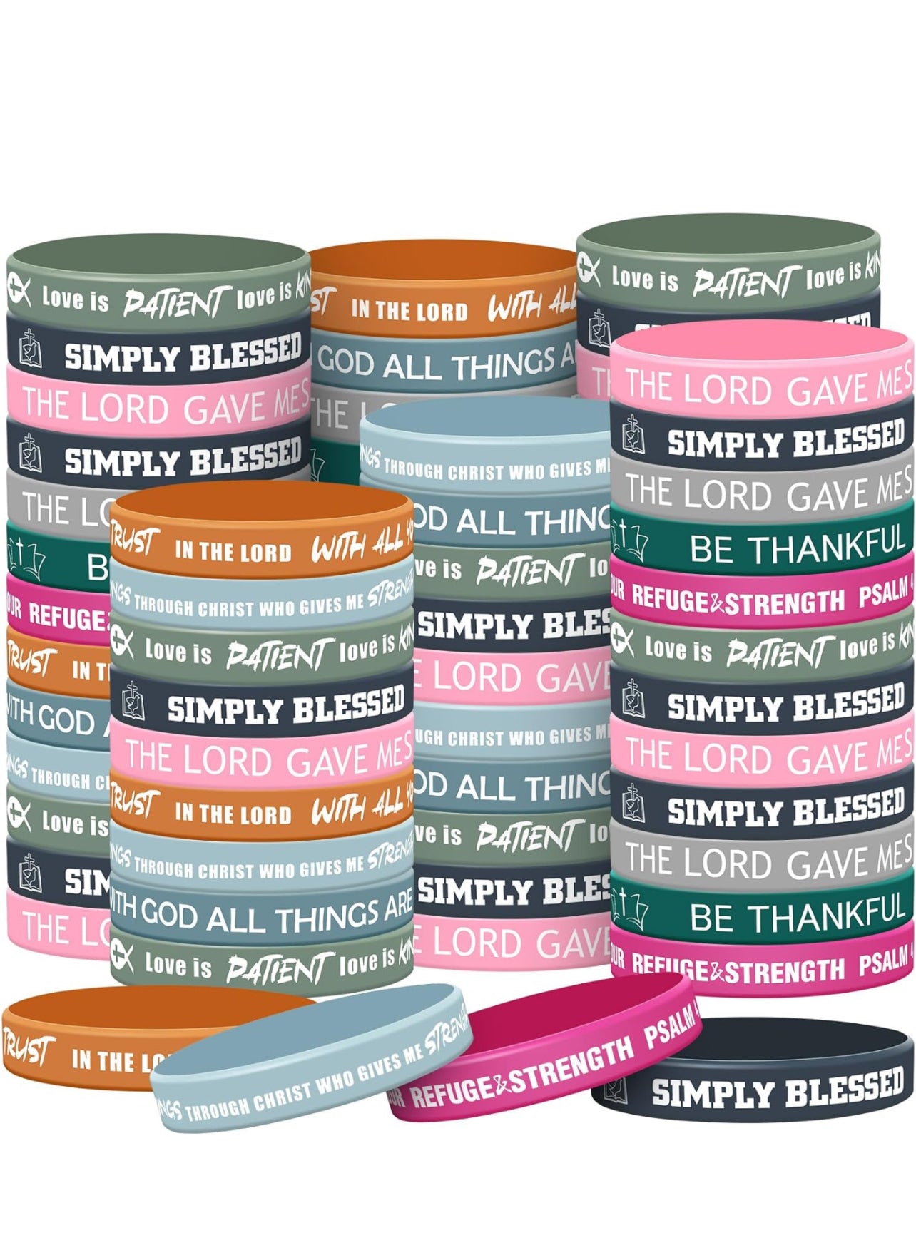 Bible Silicone Bracelets