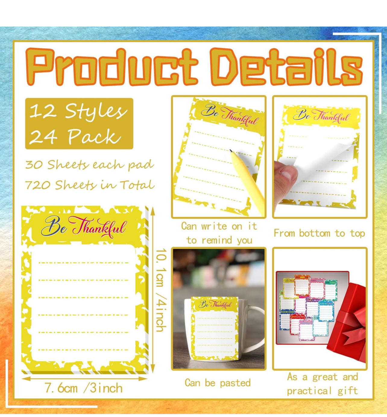 Christian Memo Sticky Note Pads