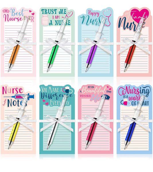 Nurse Notepad with Syringe Ballpoint Pen