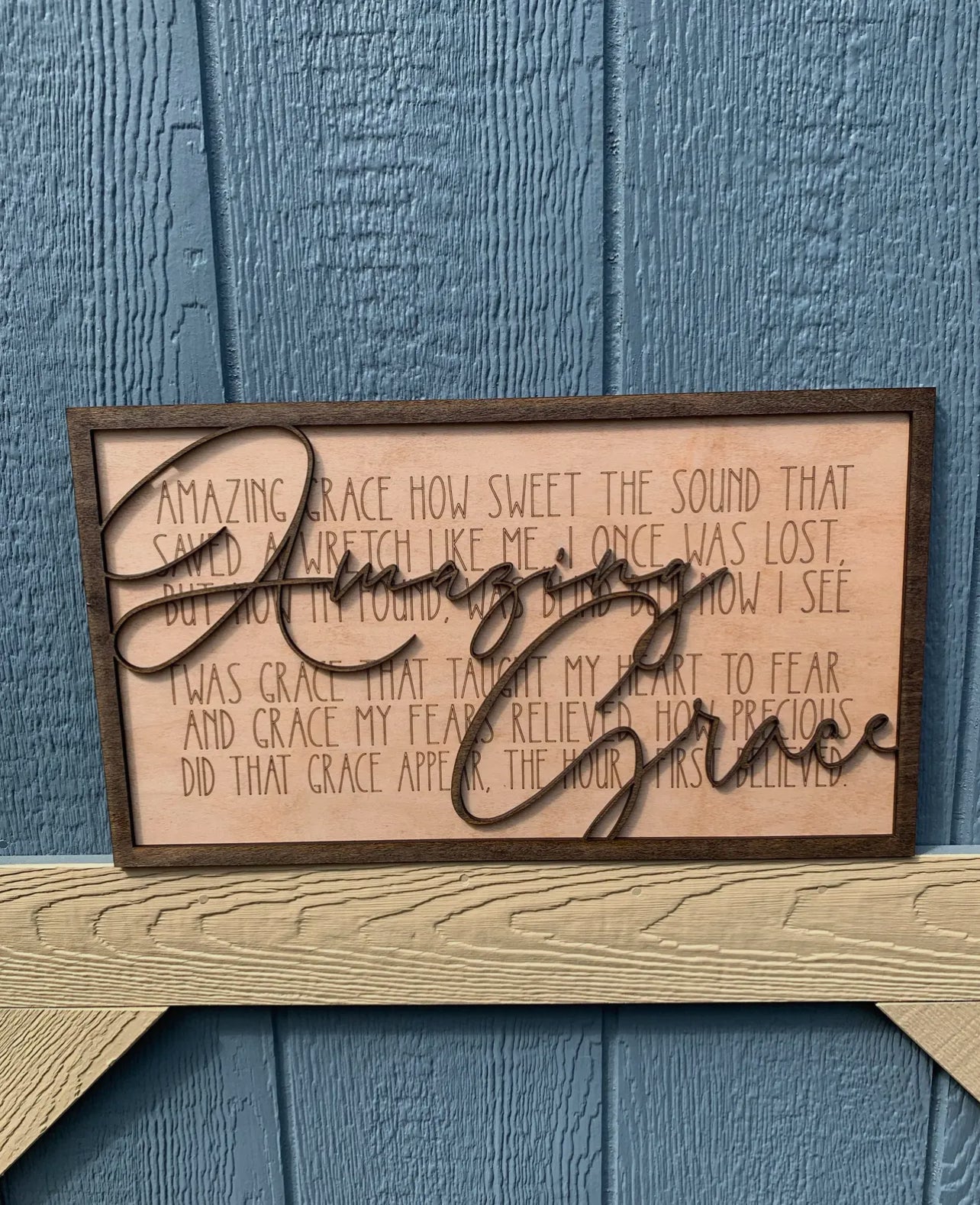 Amazing Grace Wood Sign