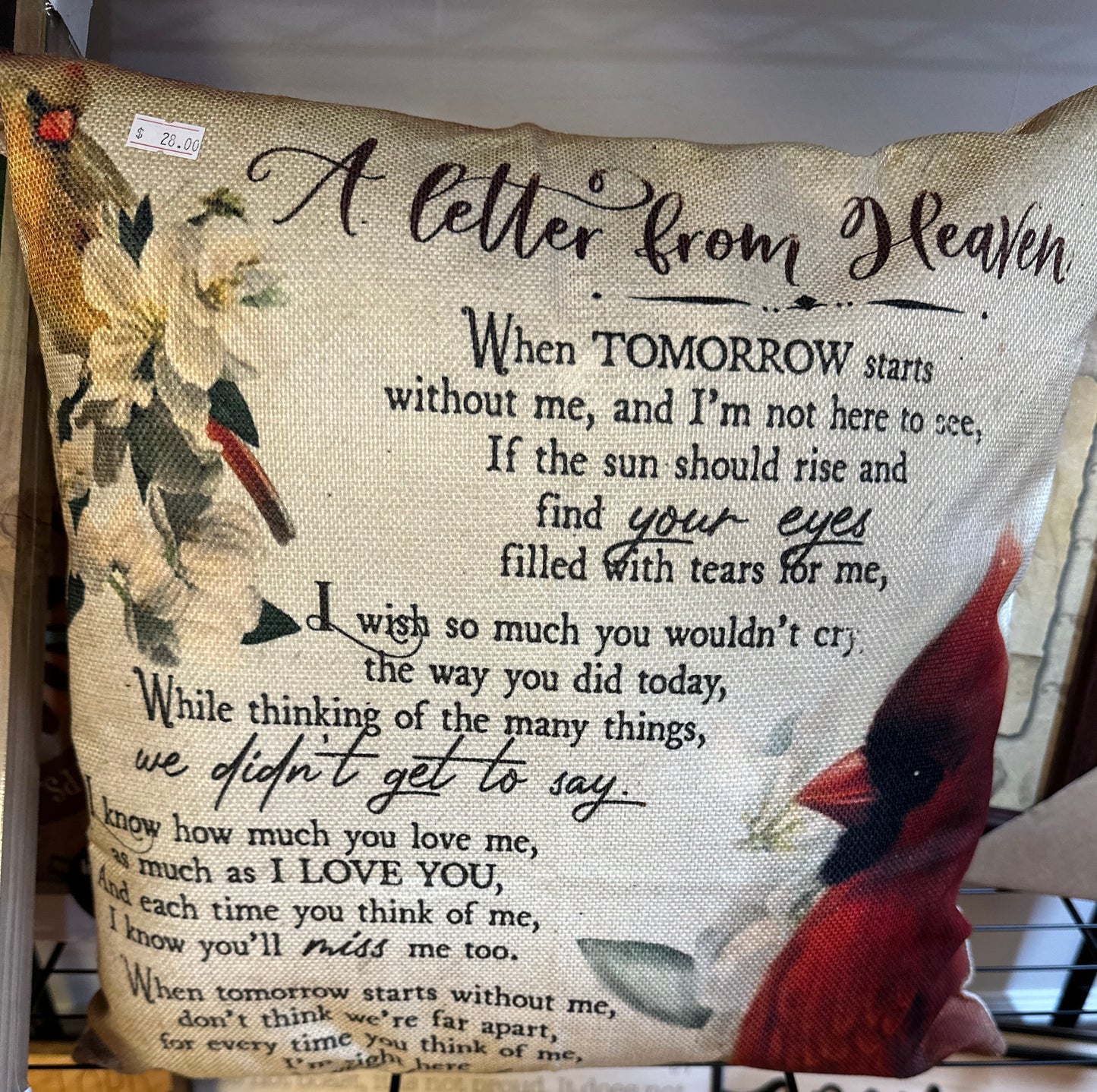 A Letter From Heaven Pillow