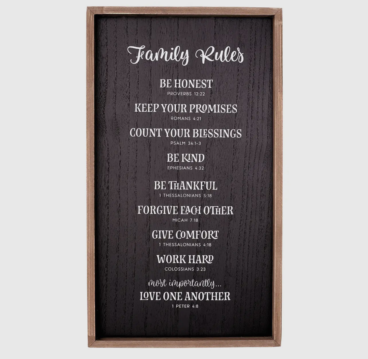 Family Rules Wall Plaque