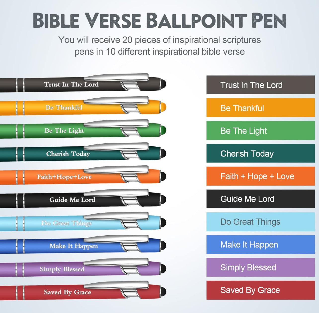 Inspirational Scripture Quote Pens