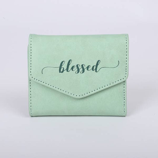 Wallet PU Leather Women's Blessed Green