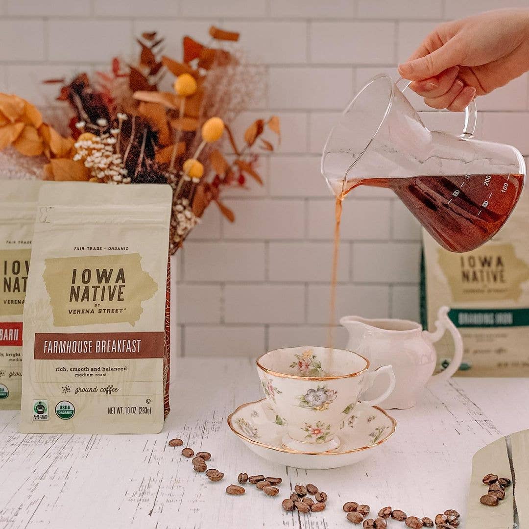 Farmhouse Breakfast Fair Trade Organic Coffee 10 oz. Ground