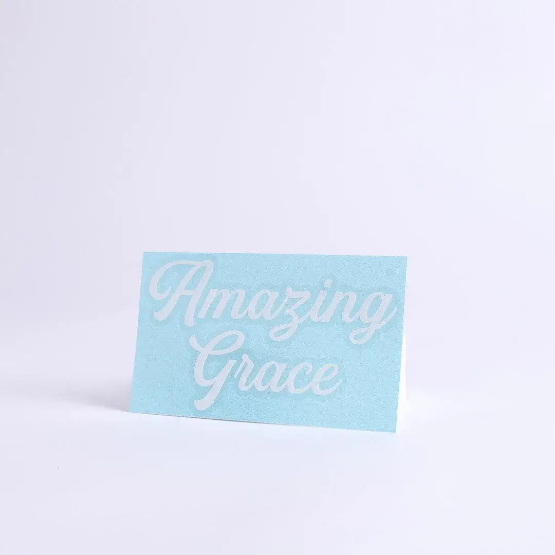 Auto Vinyl Decal - Amazing Grace